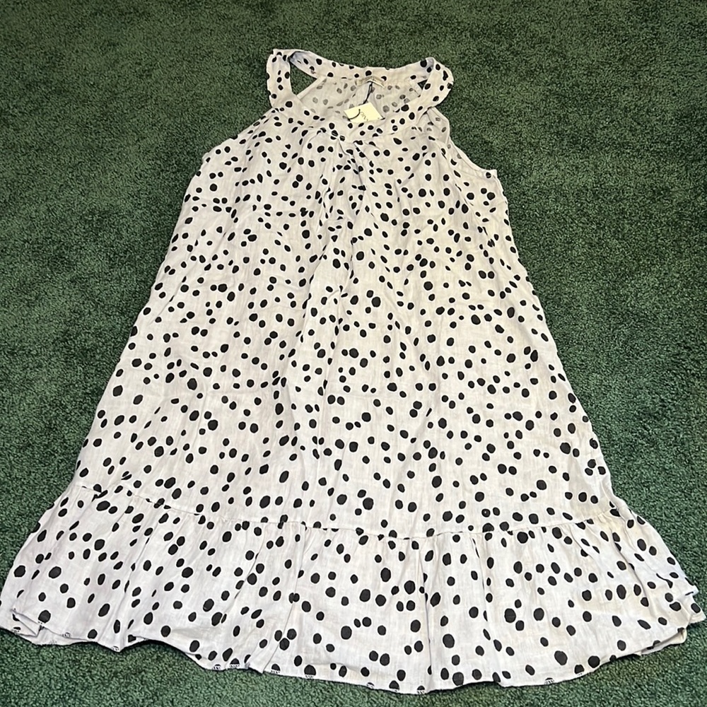 NWT Off-White Spotted Linen Sundress ✨